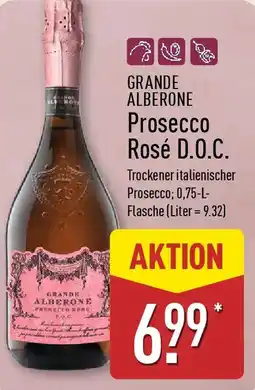 Aldi Nord GRANDE ALBERONE Prosecco Rosé D.O.C. Angebot