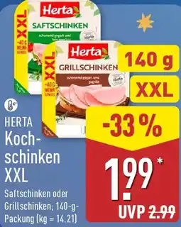 Aldi Nord HERTA Kochschinken XXL Angebot