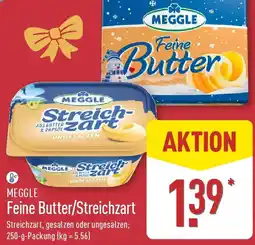 Aldi Nord MEGGLE Feine Butter/Streichzart Angebot
