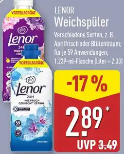 Aldi Nord LENOR Weichspüler Angebot