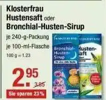 V Markt Klosterfrau Hustensaft Oder Bronchial-husten-sirup Angebot