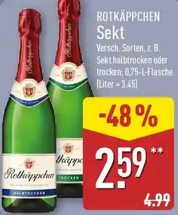 Aldi Nord ROTKÄPPCHEN Sekt Angebot