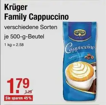 V Markt Krüger Family Cappuccino Angebot