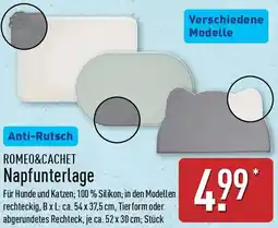 Aldi Nord ROMEO&CACHET Napfunterlage Angebot