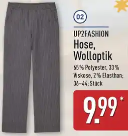 Aldi Nord UP2FASHION Hose, Wolloptik Angebot
