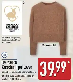 Aldi Nord UP2FASHION Kaschmirpullover Angebot