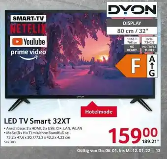 Selgros Dyon Led Tv Smart 32xt Angebot