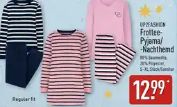 Aldi Nord UP2FASHION Frottee Pyjama/ Nachthemd Angebot