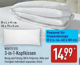Aldi Nord NOVITESSE 3-in-1-Kopfkissen Angebot