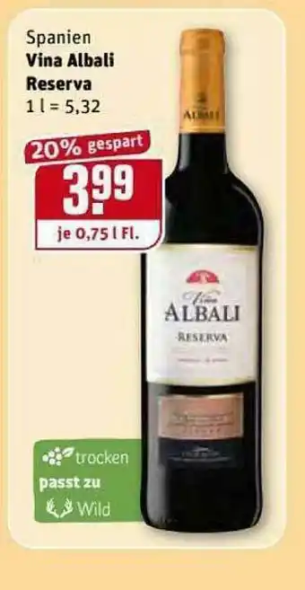 REWE Kaufpark Vina Albali Reserva Angebot