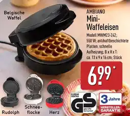 Aldi Nord AMBIANO Mini Waffeleisen Angebot