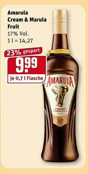 REWE Amarula Cream & Marula Fruit Angebot