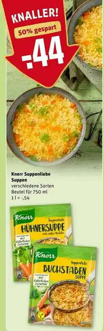 REWE Knorr Suppenliebe Suppen Angebot