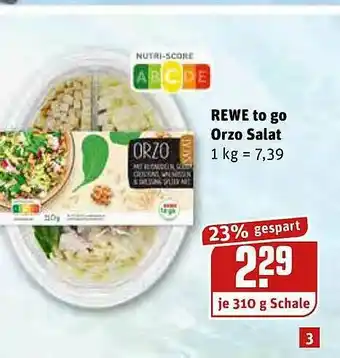 REWE Rewe To Go Orzo Salat Angebot