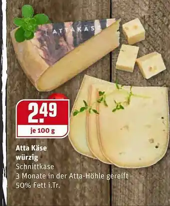 REWE Atta Käse Würzig Angebot