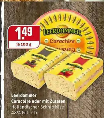 REWE Leerdammer Caractère Oder Mit Zutaten Angebot