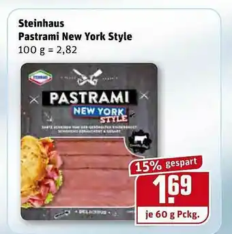 REWE Steinhaus Pastrami New York Style Angebot