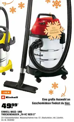 OBI EINHELL NASS- UND TROCKENSAUGER ,,TH-VC 1820 S" Angebot