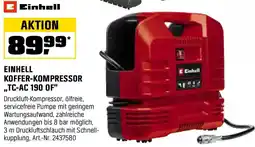 OBI EINHELL KOFFER-KOMPRESSOR ,,TC-AC 190 0F" Angebot
