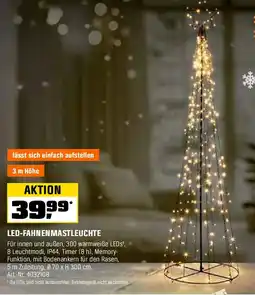 OBI Led-fahnenmastleuchte Angebot