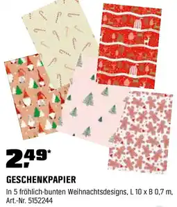 OBI Geschenkpapier Angebot