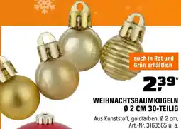 OBI Weihnachtsbaumkugeln Angebot