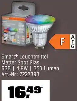 OBI OSRAM Smart+ Leuchtmittel Matter Spot Glas Angebot