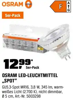 OBI Osram led-leuchtmittel ,,spot" Angebot