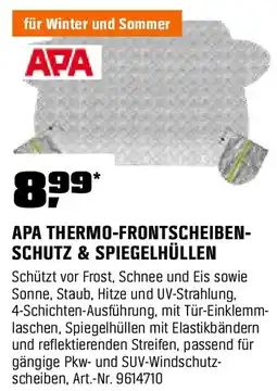OBI APA thermo-frontscheibenschutz & spiegelhüllen Angebot