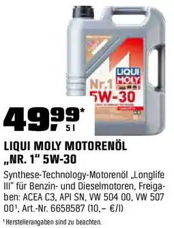 OBI Liqui moly motorenöl ,,nr. 1" 5w-30 Angebot