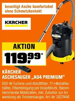 OBI Kärcher aschesauger „AD4 premium" Angebot