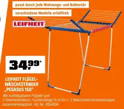 OBI Leifheit flügelwäscheständer ,,pegasus 150" Angebot