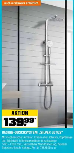 OBI Design-duschsystem ,,silver lotus" Angebot
