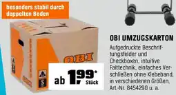 OBI Obi umzugskarton Angebot