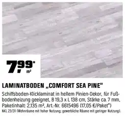 OBI Laminatboden ,,comfort sea pine" Angebot