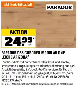 OBI Parador designboden modular one ,,eiche arizona" Angebot