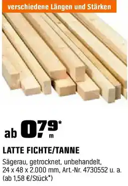 OBI Latte fichte/tanne Angebot