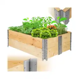 Netto Marken-Discount tectake Hochbeet, aus Holz, vielseitig nutzbar, 120 x 80 x 19 cm Angebot