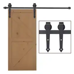 Netto Marken-Discount HOMCOM Schiebetür-Beschlagsatz Kohlenstoffstahl Angebot