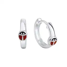 Netto Marken-Discount Zeeme for Kids Ohrringe 925 Sterling Silber Marienkäfer Angebot