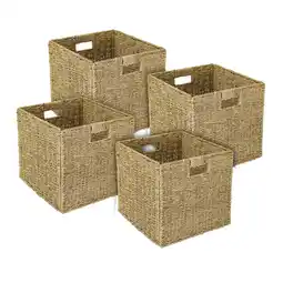 Netto Marken-Discount HMF Aufbewahrungskorb, Korb geflochten aus Seegras, passend für Kallax, 32 x 34,5 x 32 cm Angebot