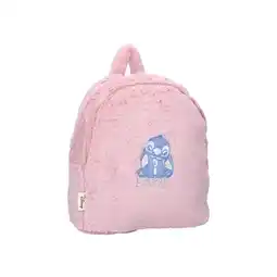 Netto Marken-Discount Stitch Rucksack So Charming Rosa Plüschrucksack mit goldenen Details Angebot