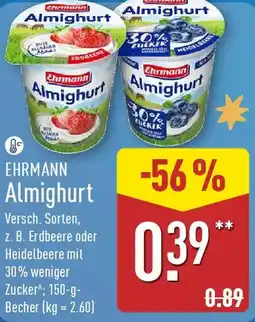 Aldi Nord EHRMANN Almighurt Angebot