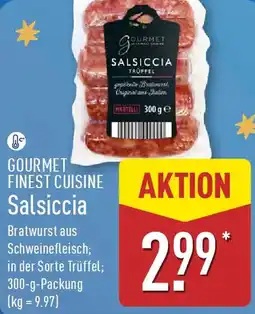 Aldi Nord GOURMET FINEST CUISINE Salsiccia Angebot