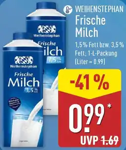 Aldi Nord WEIHENSTEPHAN Frische Milch Angebot