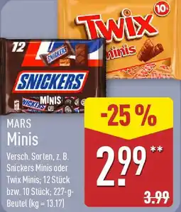 Aldi Nord MARS Minis Angebot