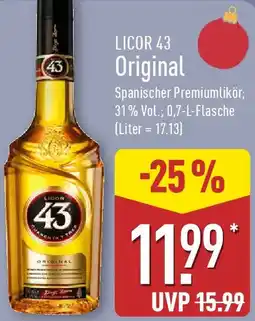 Aldi Nord LICOR 43 Original Angebot