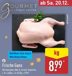 Aldi Nord GOURMET FINEST CUISINE Frische Gans Angebot