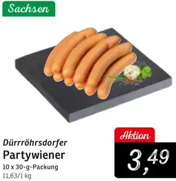 KONSUM Dürrröhrsdorfer Partywiener Angebot