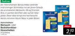 KONSUM Heinrichsthaler Bärlauch- oder Bockshornklee Käsescheiben Angebot